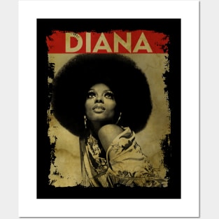 TEXTURE ART-Diana Ross - RETRO STYLE Posters and Art